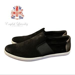 NIB English Laundry "Brondesbury" Men's Black Perforated Leather Sneakers 12